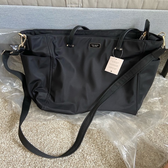 kate spade dawn black baby bag new with tags
